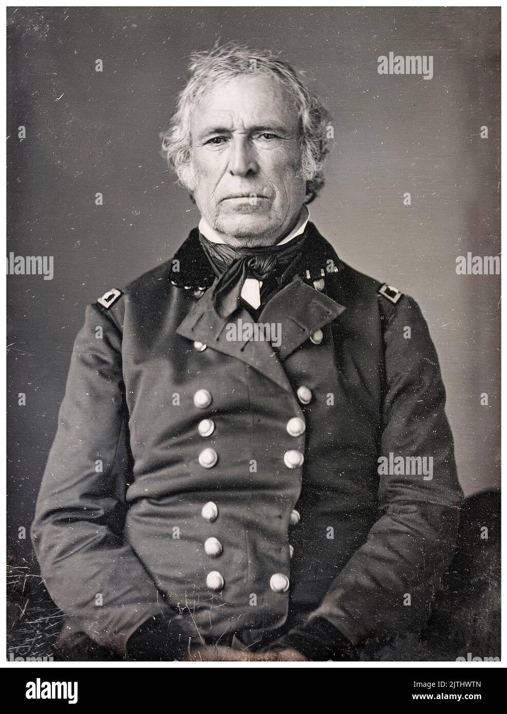 Generale maggiore Zachary Taylor (1784–1850), 12th presidente degli Stati Uniti, ritratto di James Maguire, circa 1847 Foto Stock