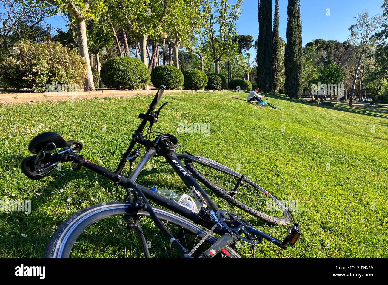 Bicicletta in sosta Foto Stock