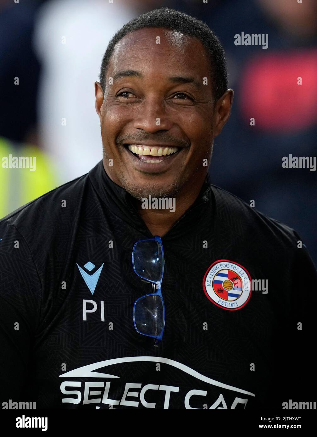 Sheffield, Inghilterra, 30th agosto 2022. Paul Ince manager di Reading durante la partita del Campionato Sky Bet a Bramall Lane, Sheffield. L'immagine di credito dovrebbe essere: Andrew Yates / Sportimage Foto Stock