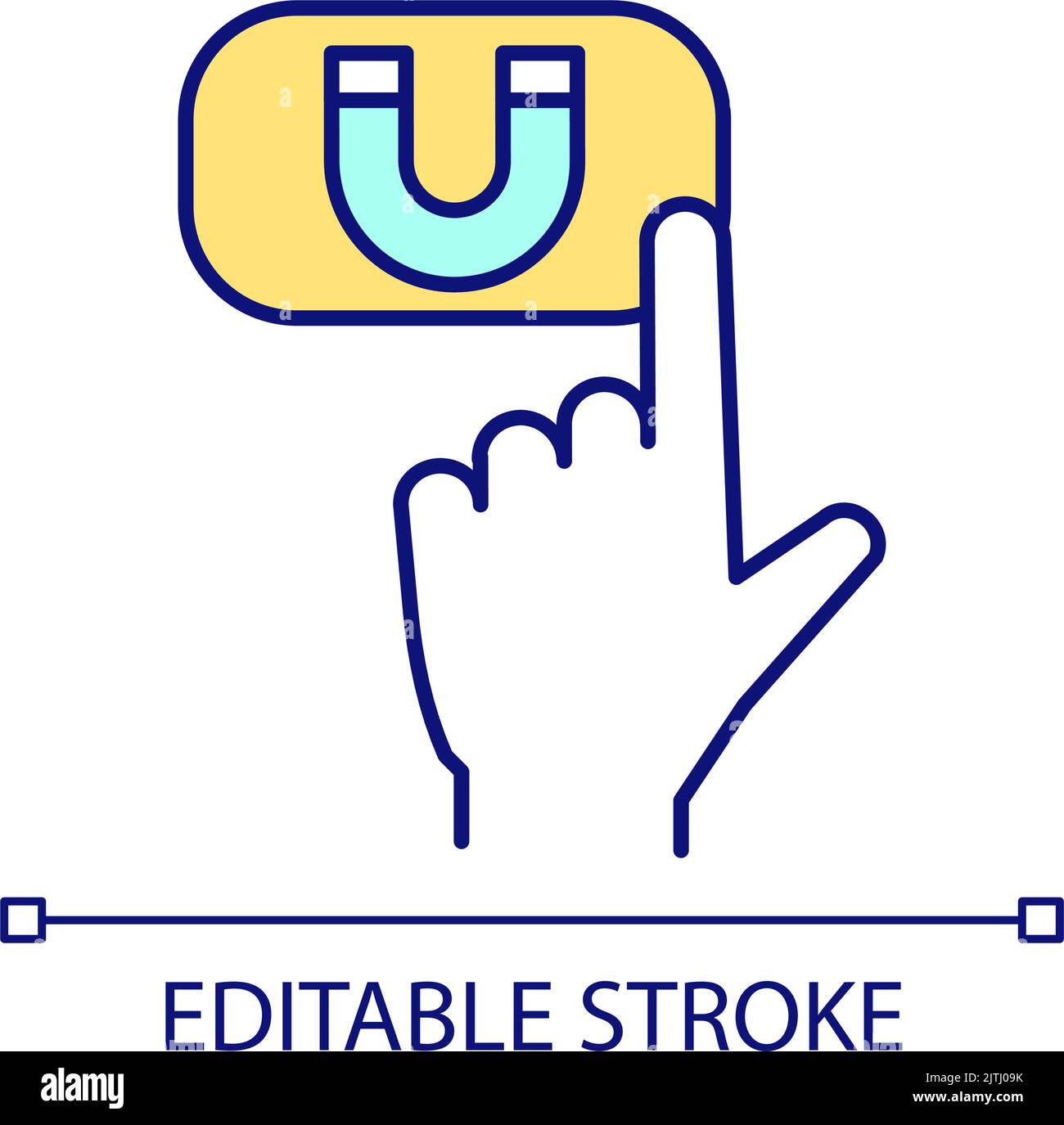 Pulsante icona a colori RGB Illustrazione Vettoriale