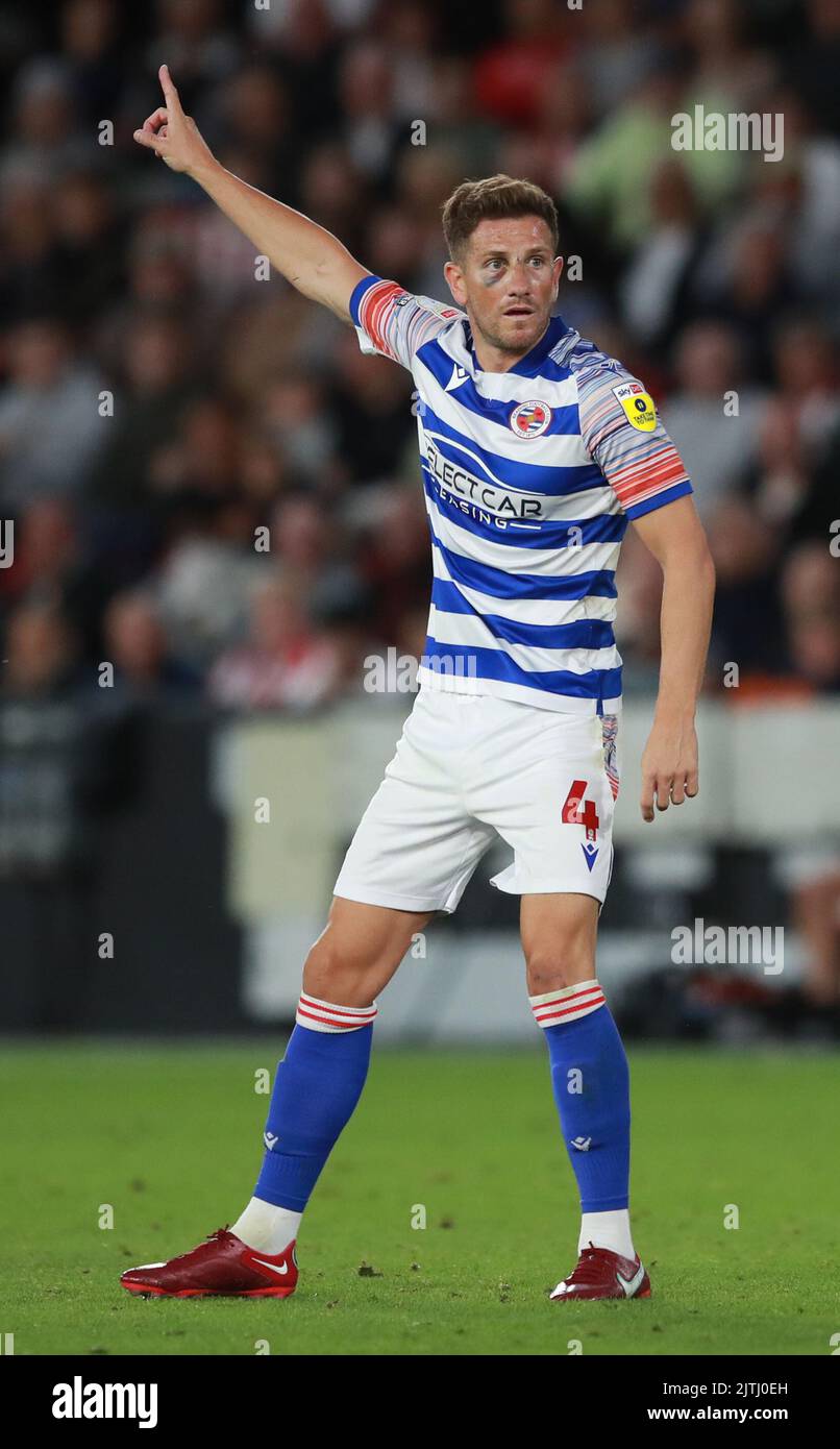Sheffield, Inghilterra, 30th agosto 2022. Sam Hutchinson di Reading durante la partita del campionato Sky Bet a Bramall Lane, Sheffield. L'immagine di credito dovrebbe essere: Simon Bellis / Sportimage Foto Stock