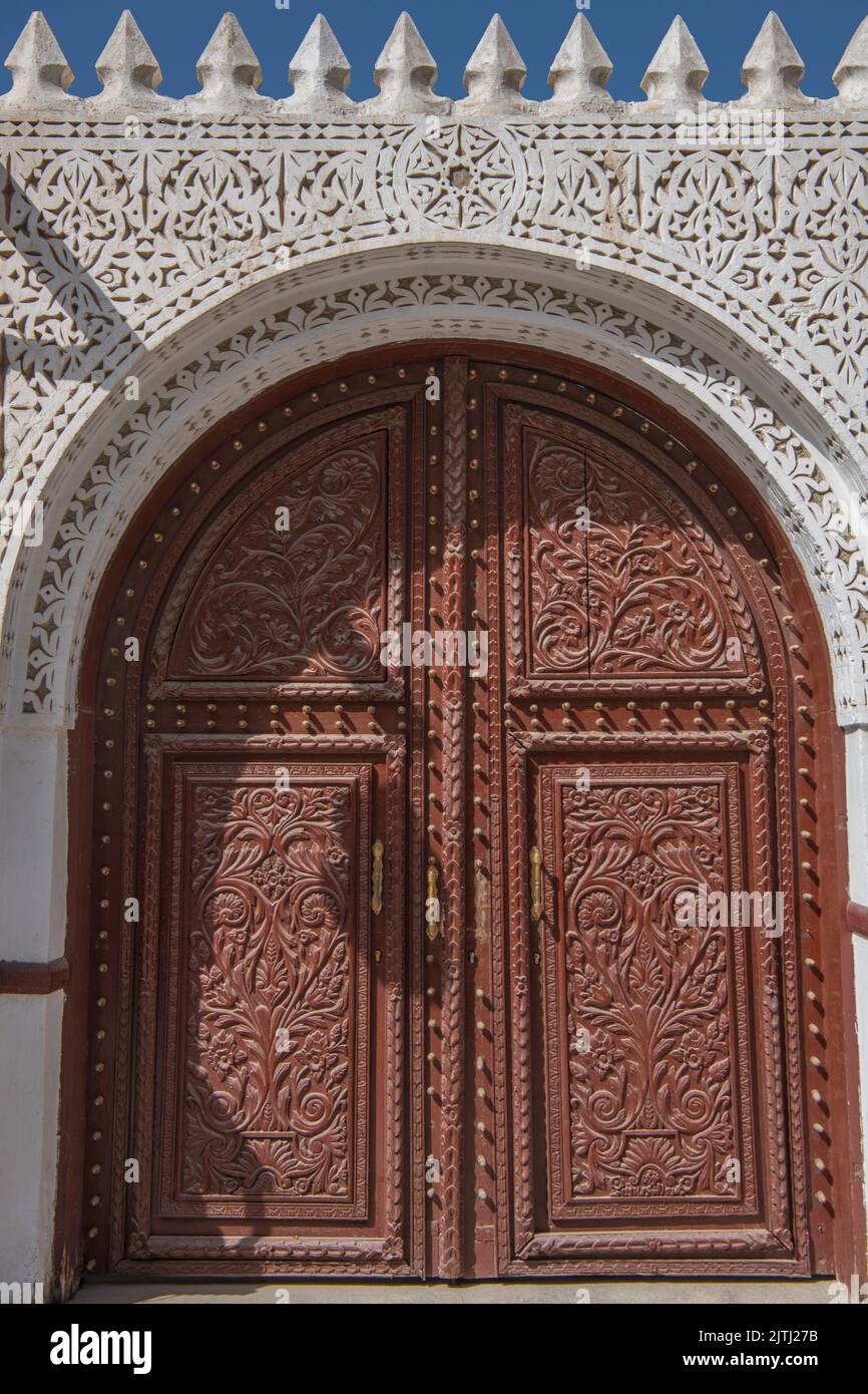 Porta principale al Tayebat museo Jeddah Arabia Saudita 1 Foto Stock