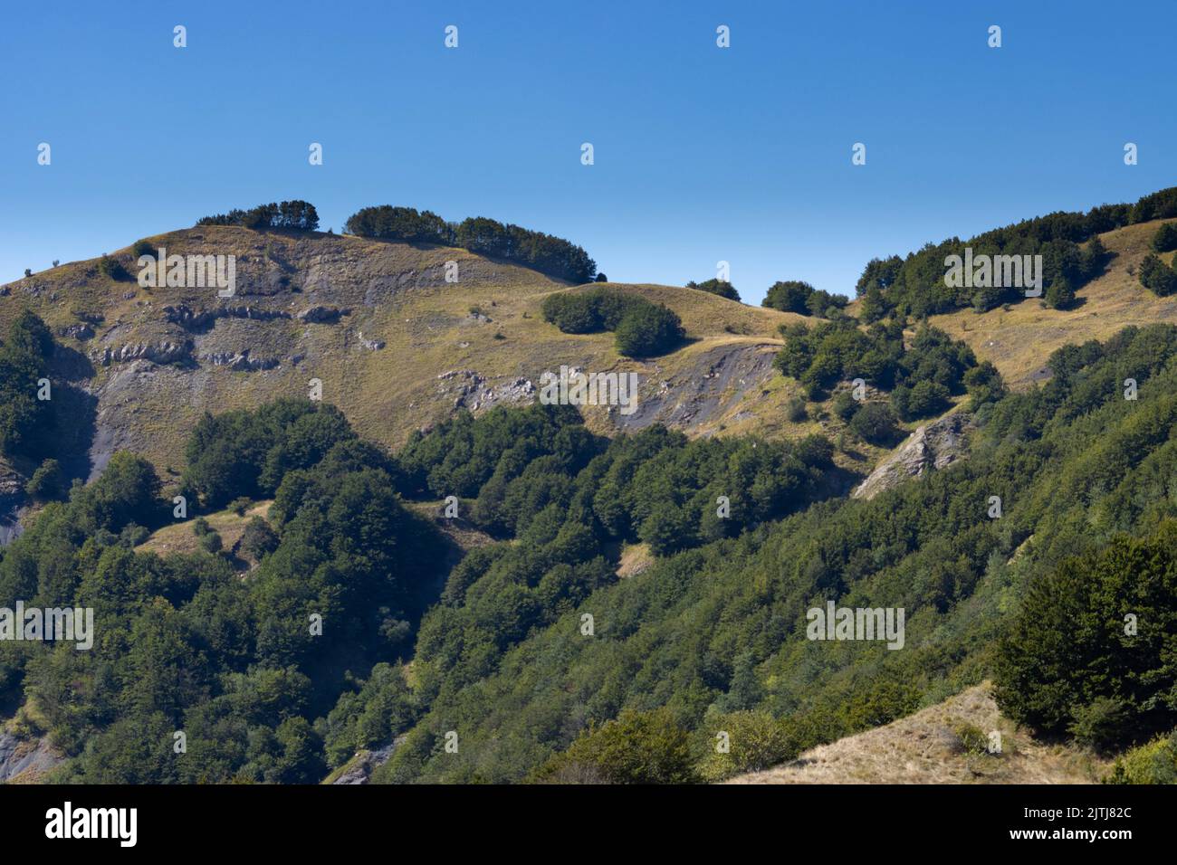 Paesaggio montano Parco Toscano Emiliano in provincia di Parma. Foto di alta qualità Foto Stock