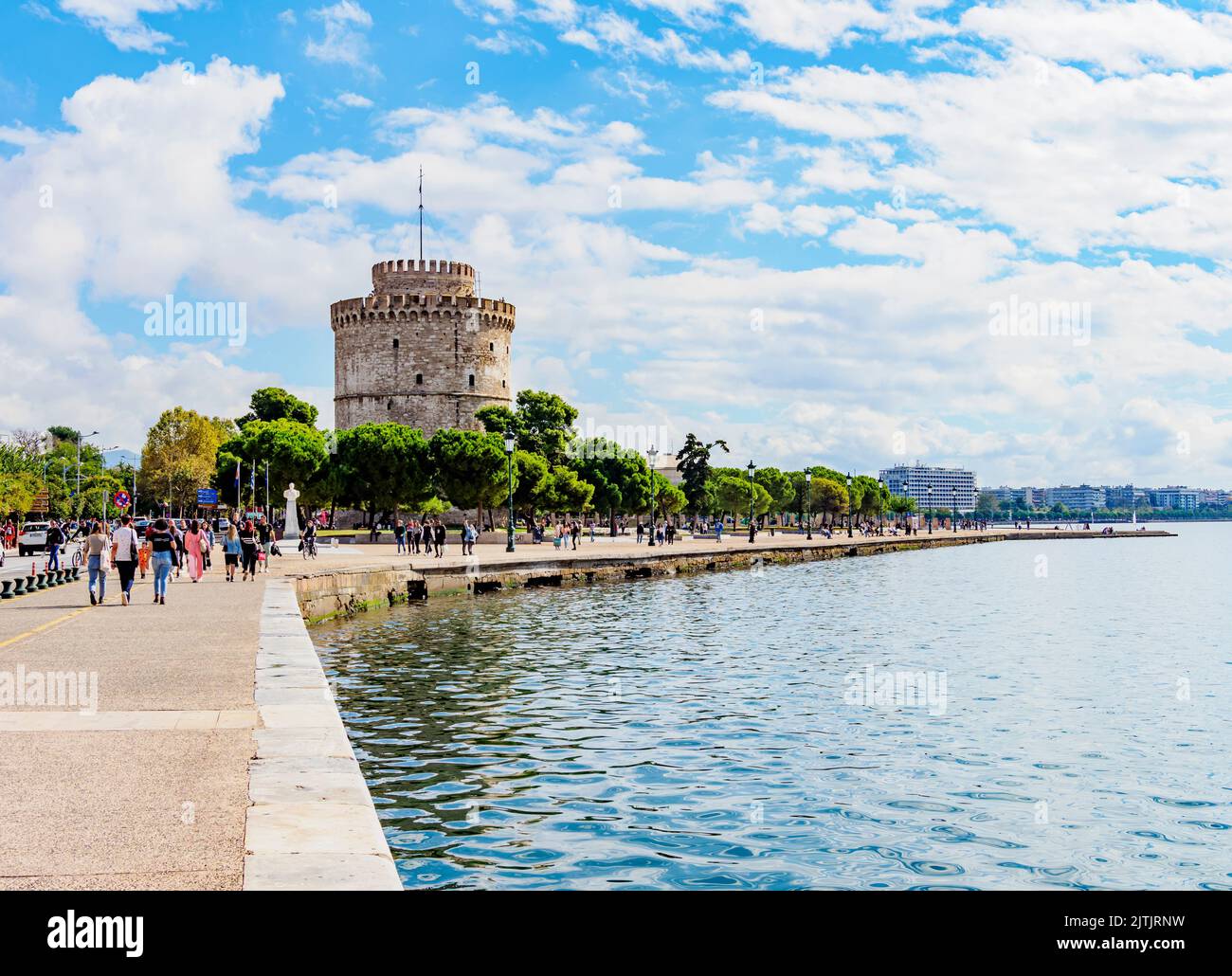 Torre bianca sul lungomare, Salonicco, Macedonia centrale, Grecia Foto Stock