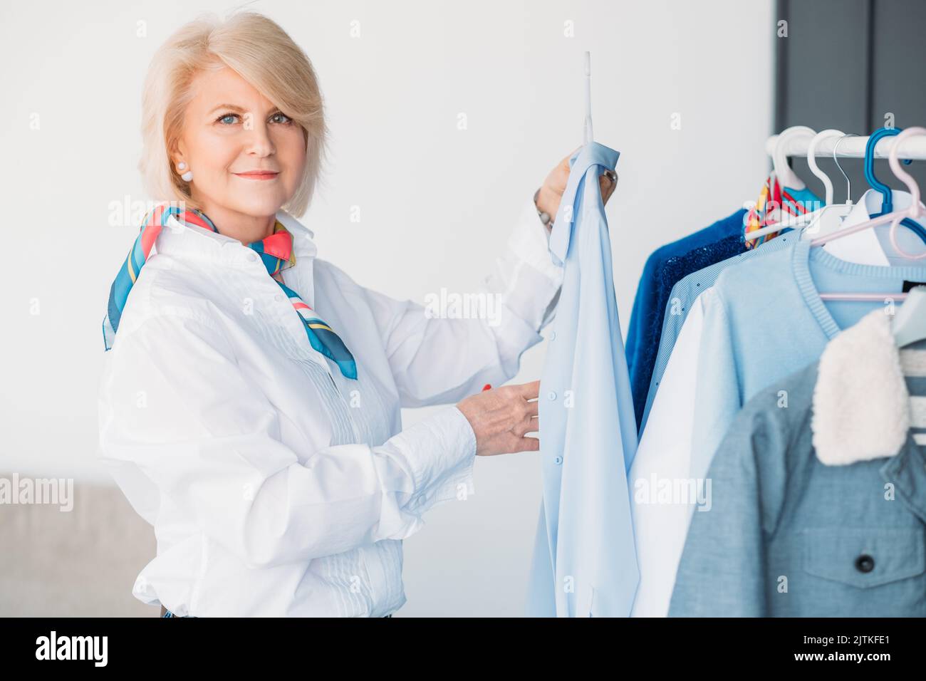 consulente di stile personale senior woman business Foto Stock