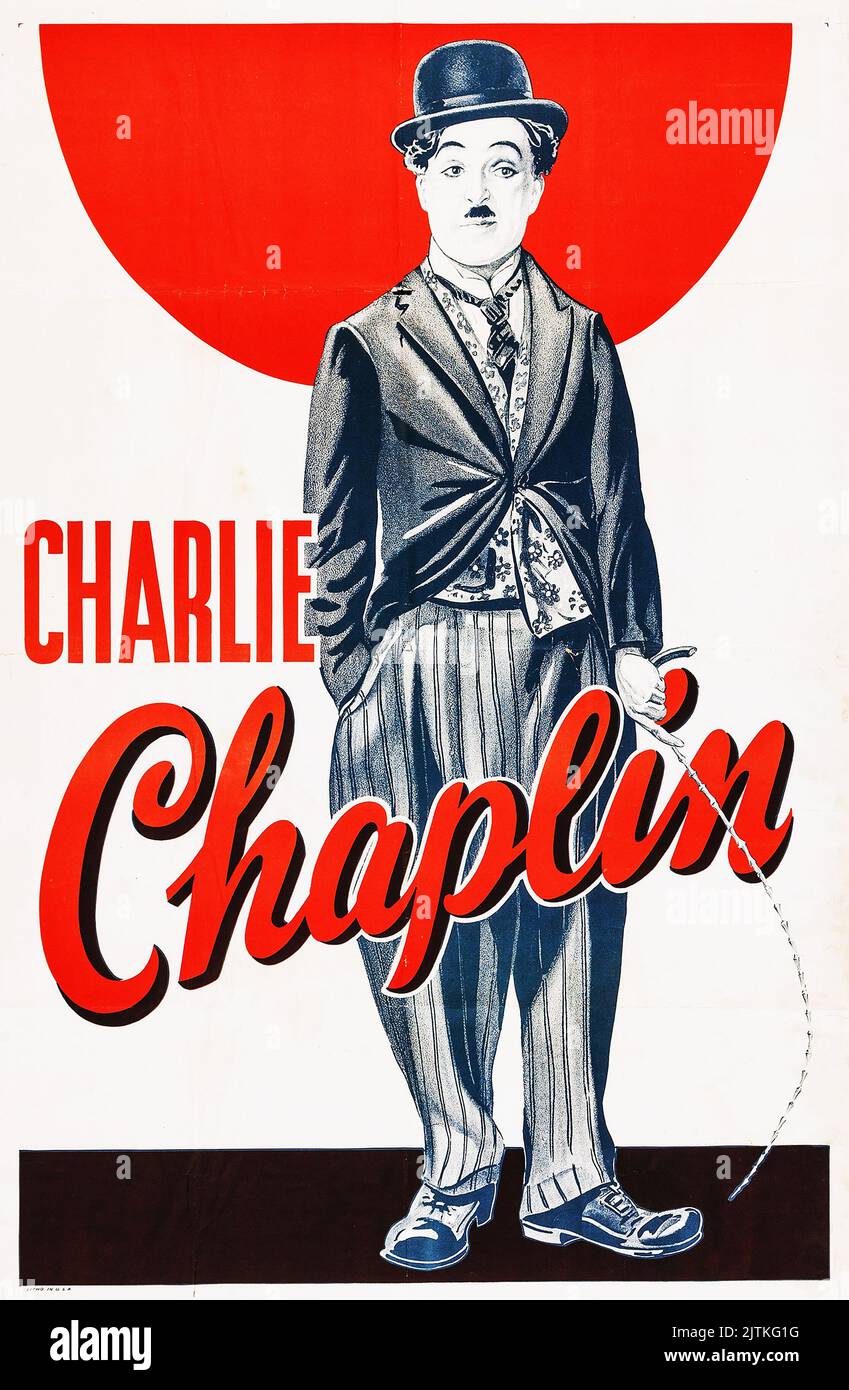 Poster classico Charlie Chaplin Foto Stock