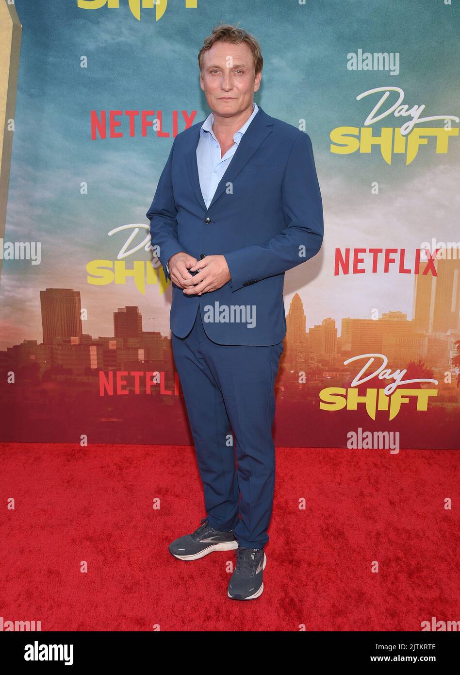 Oliver Masucci arriva alla "Day Shift" di Netflix a Los Angeles Premiere al Regal Cinemas LA Live il 10 agosto 2022 a Los Angeles, California. © OConnor/AFF-USA.com Foto Stock