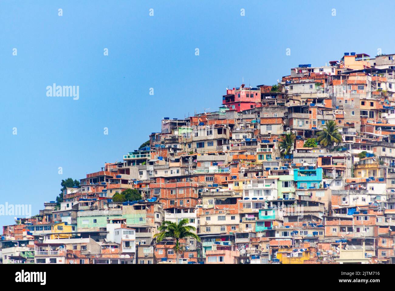 hill vidigal dal distretto di Leblon a Rio de Janeiro in Brasile. Foto Stock