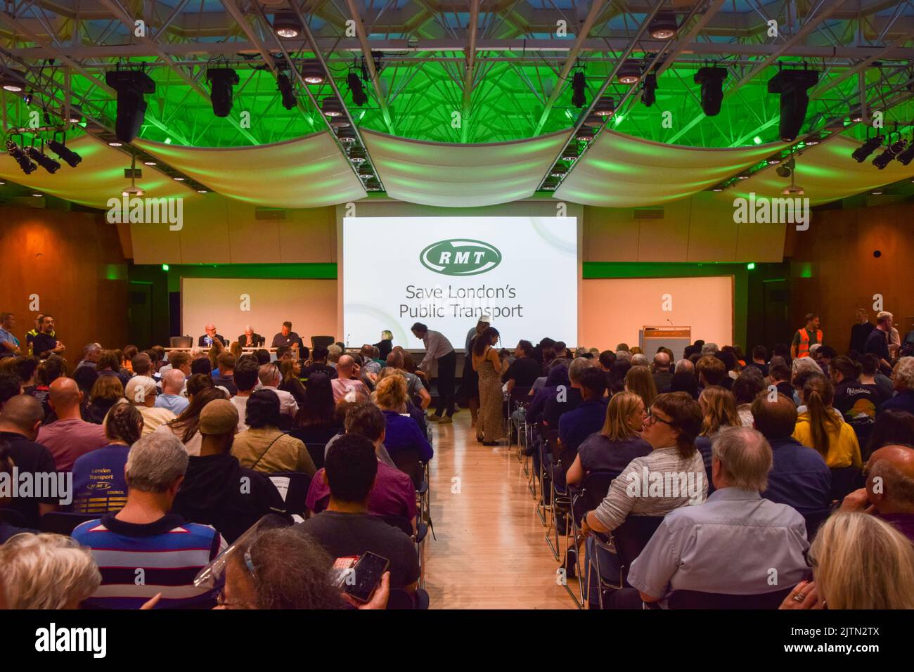 Londra, Regno Unito. 31st agosto 2022. RMT Union's Rally to Save London's Public Transport tenutosi alla TUC Congress House. Credit: Vuk Valcic/Alamy Live News Foto Stock