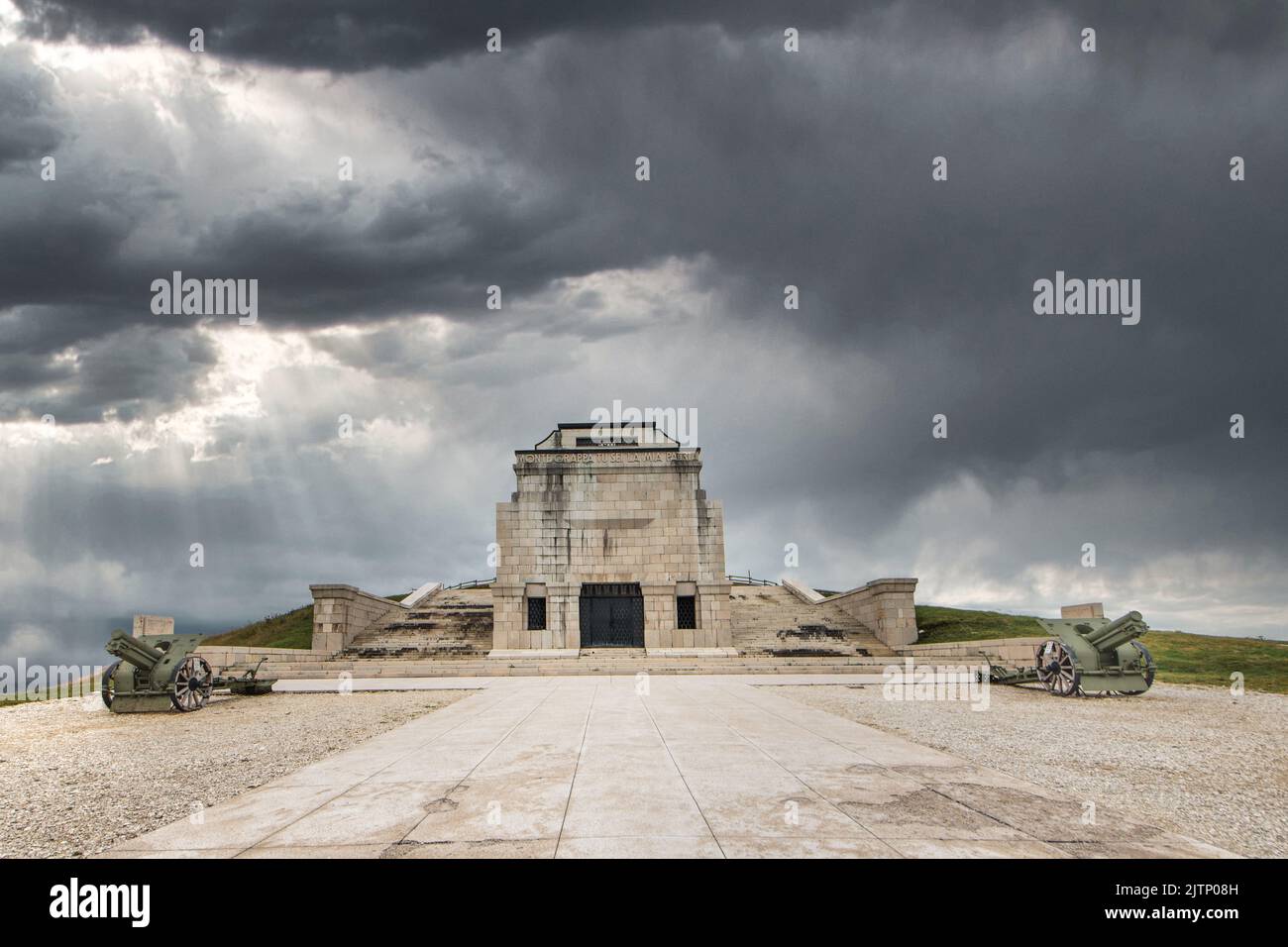 Sul Monte Grappa in Italia, il santuario militare onorando i morti della prima guerra mondiale Foto Stock