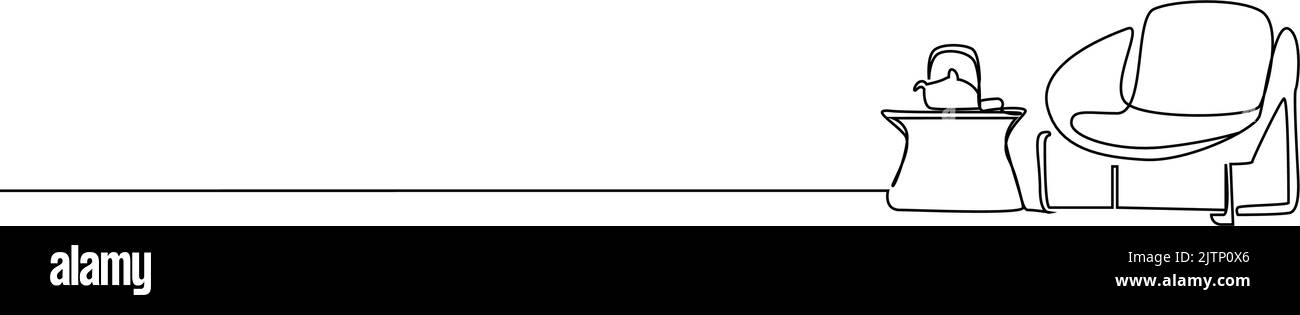 relax di lusso una poltrona giardino decorazione tè caffè set Illustrazione Vettoriale