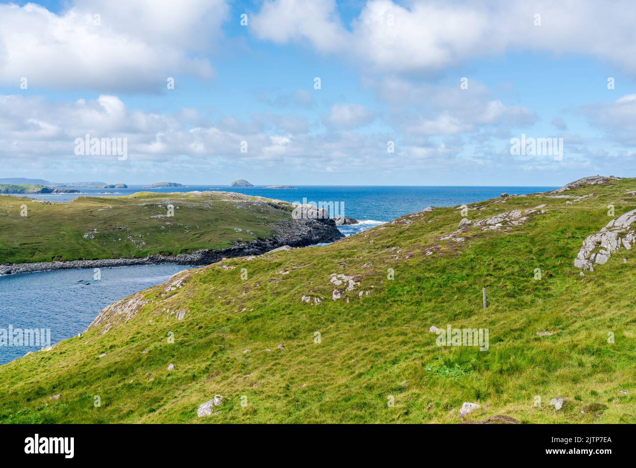 Baia di Garenin sull'isola di Lewis, Scozia, Regno Unito Foto Stock