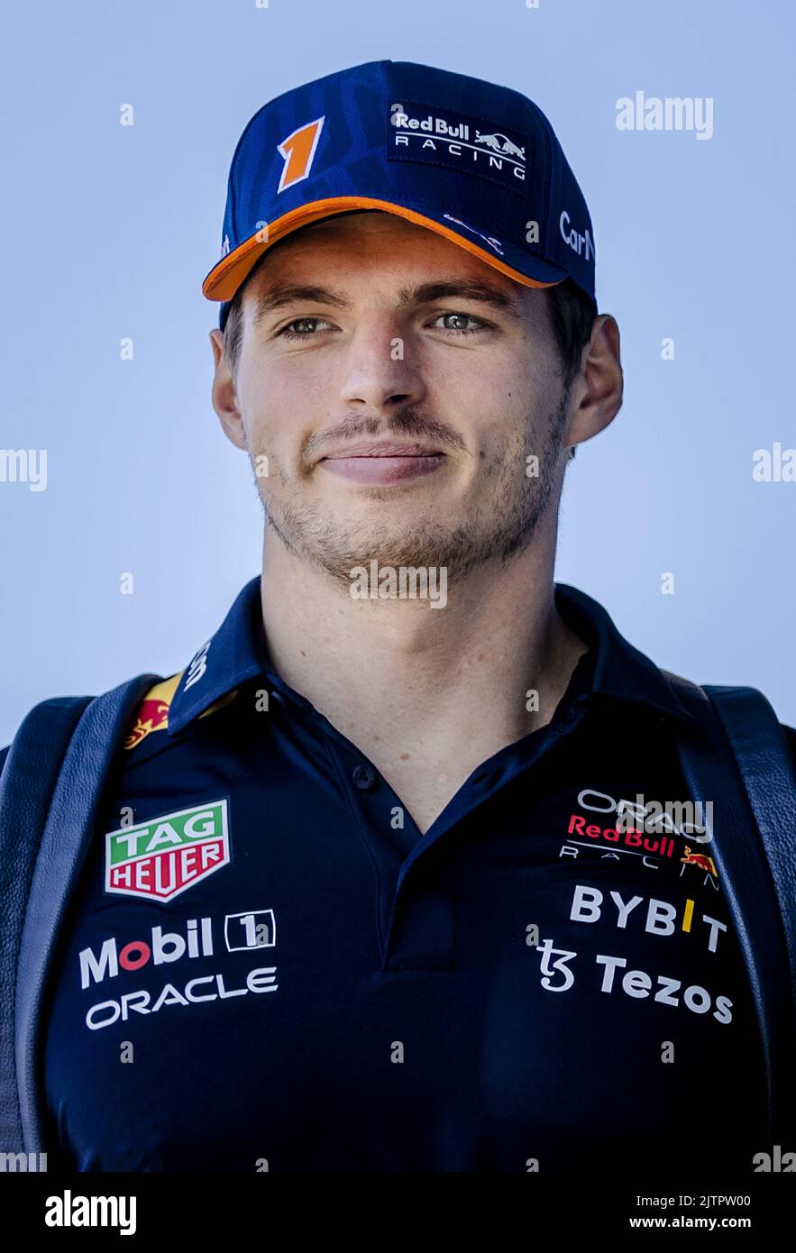 ZANDVOORT - Paesi Bassi, 1st settembre 2022. ZANDVOORT - Max Verstappen (Red Bull Racing) arriva in pista. Il GP si è svolto lo scorso anno in forma modificata a causa delle misure corona. Quest'anno sono attesi fino a 110.000 visitatori al giorno. ANP SEM VAN DER WAL Credit: ANP/Alamy Live News Foto Stock