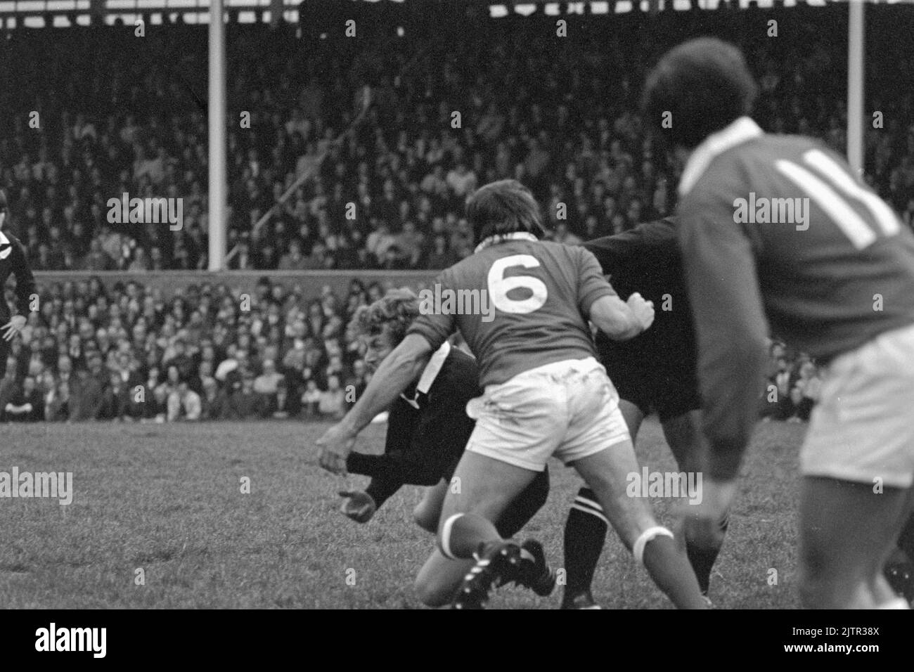 Llanelli RFC vs Nuova Zelanda All Blacks (31/10/72) - Foto Stock