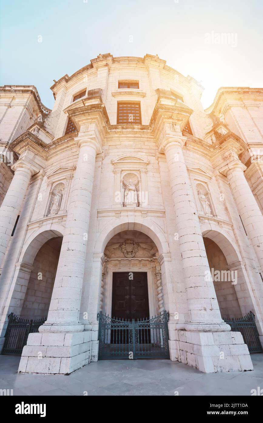 Chiesa di Santa Engrácia, Igreja de Santa Engrácia, il Pantheon Nazionale situato nel quartiere Alfama, Lisbona, capitale del Portogallo. Foto Stock