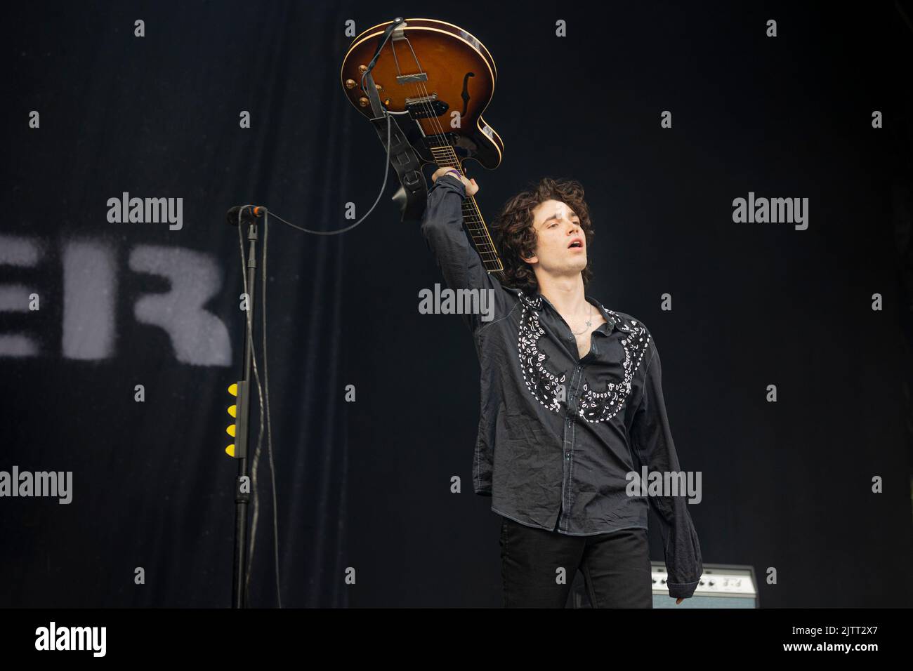 Saint-Cloud Francia 25 agosto 2022 inalatore Bono Vox son band dal vivo al Rock en Seine Festival Day 1 Parigi © Andrea Ripamonti / Alamy Foto Stock