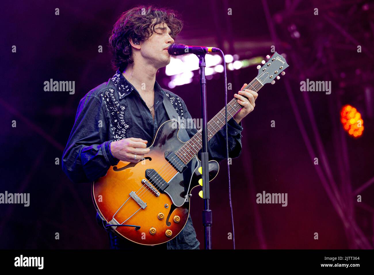 Saint-Cloud Francia 25 agosto 2022 inalatore Bono Vox son band dal vivo al Rock en Seine Festival Day 1 Parigi © Andrea Ripamonti / Alamy Foto Stock