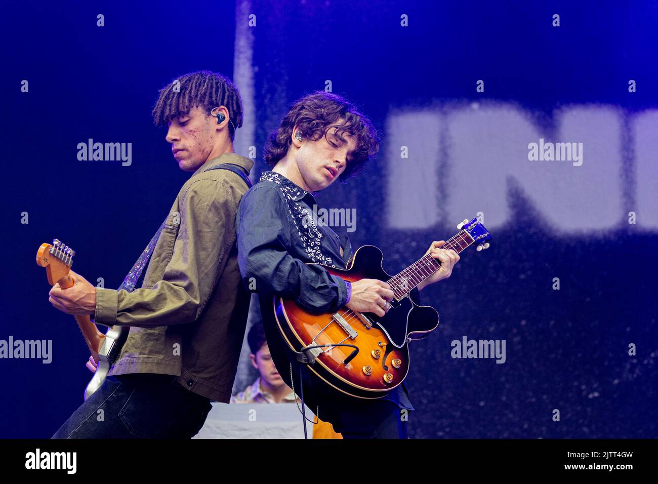 Saint-Cloud Francia 25 agosto 2022 inalatore Bono Vox son band dal vivo al Rock en Seine Festival Day 1 Parigi © Andrea Ripamonti / Alamy Foto Stock