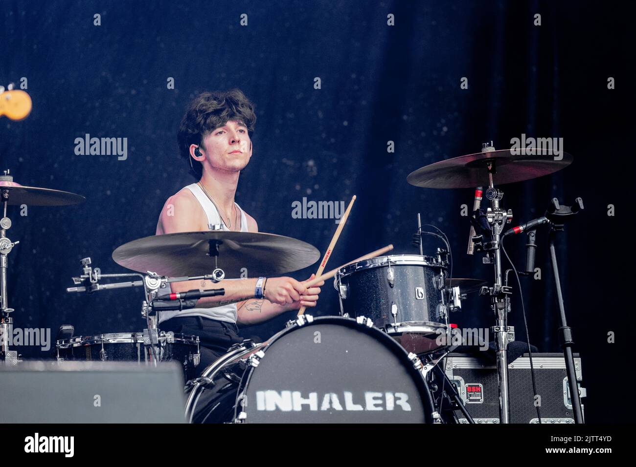 Saint-Cloud Francia 25 agosto 2022 inalatore Bono Vox son band dal vivo al Rock en Seine Festival Day 1 Parigi © Andrea Ripamonti / Alamy Foto Stock