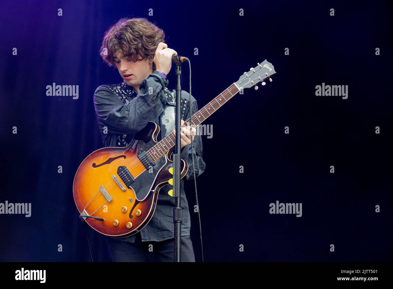 Saint-Cloud Francia 25 agosto 2022 inalatore Bono Vox son band dal vivo al Rock en Seine Festival Day 1 Parigi © Andrea Ripamonti / Alamy Foto Stock