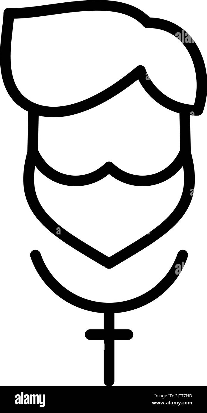 Predicatore sacerdote con croce sul collo pastore cristiano persone icona piatto vettore. Simbolo unico di alta qualità per il web design o l'app mobile. Sottile Illustrazione Vettoriale