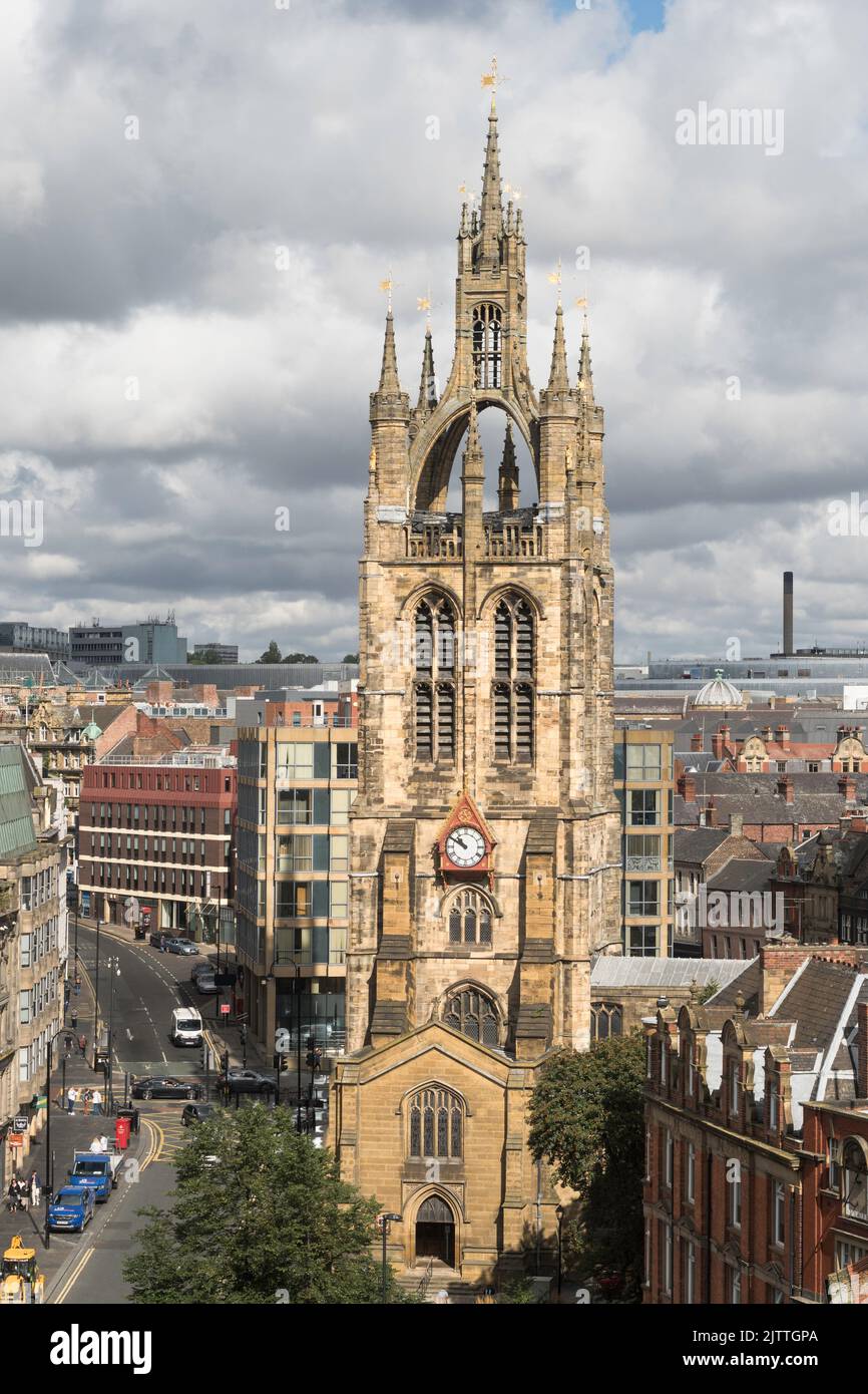 La Cattedrale di Newcastle, la Chiesa Cattedrale di San Nicola, Newcastle upon Tyne, Inghilterra, Regno Unito Foto Stock