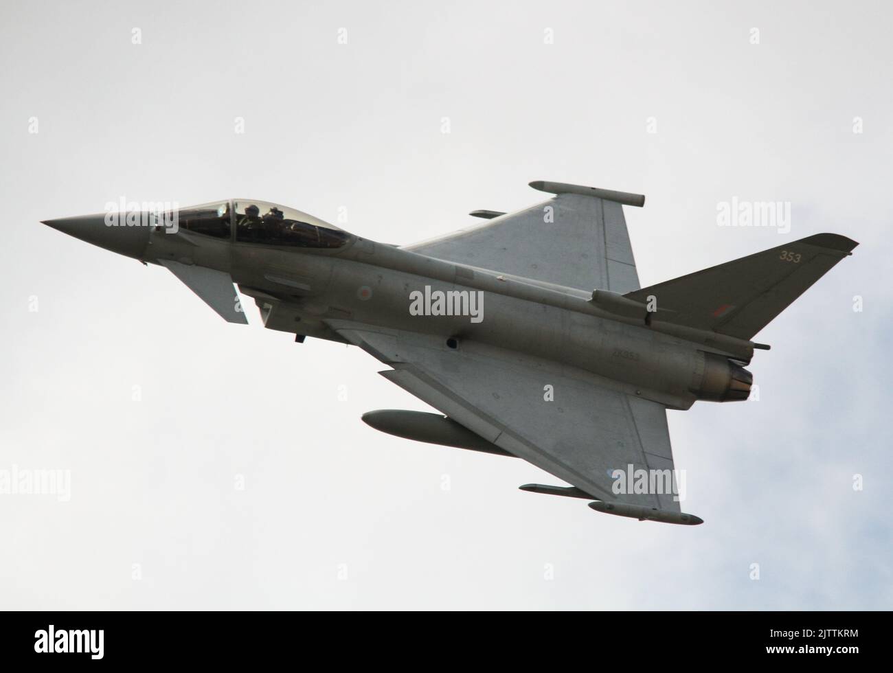 RAF Euro Fighter Typhoon ZK353 nel modello su RAF Coningsby 15th agosto 2022 Foto Stock