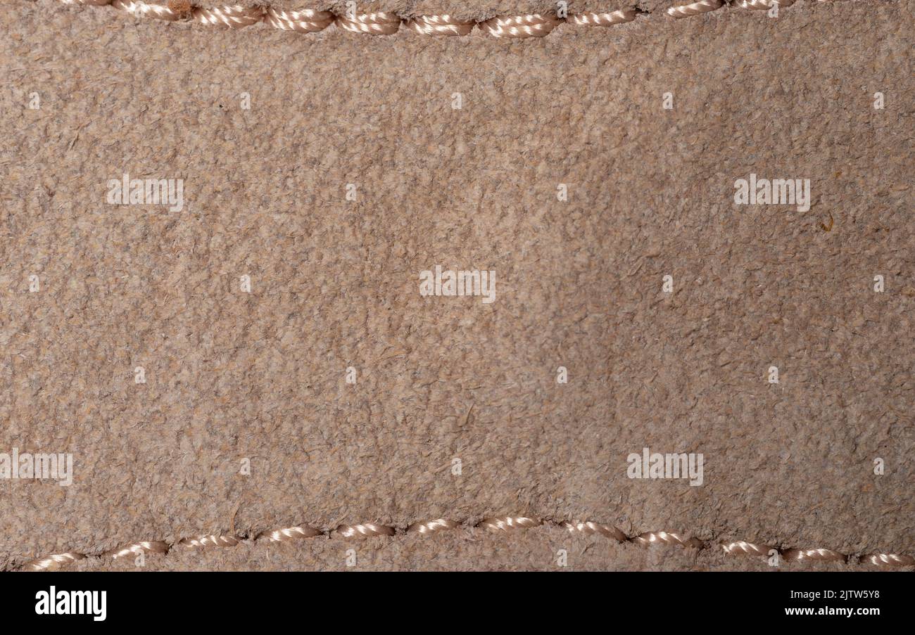 Crudo marrone pelle texture sfondo macro vista primo piano Foto Stock