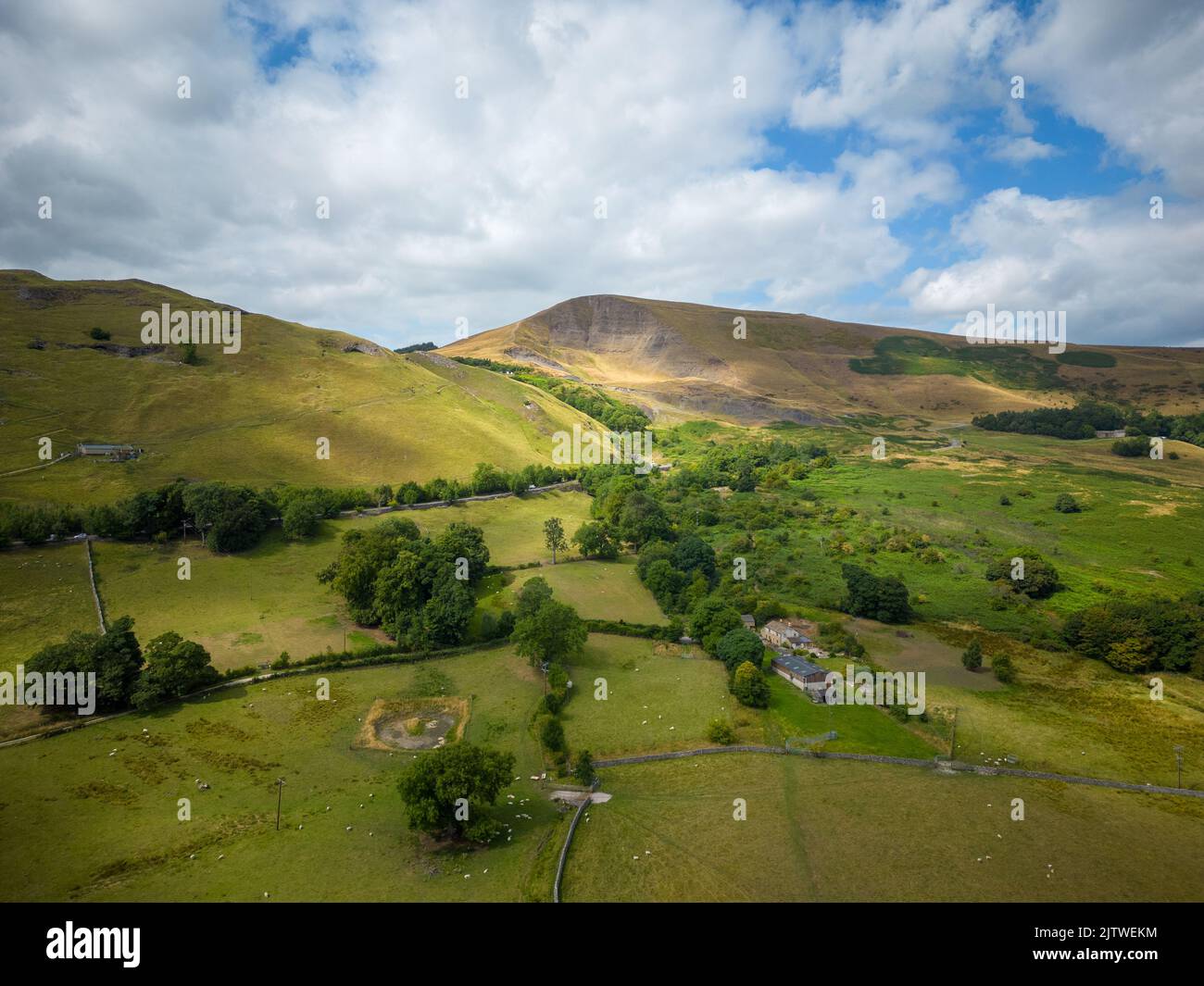 Hope Valley nel Parco Nazionale del Peak District Foto Stock