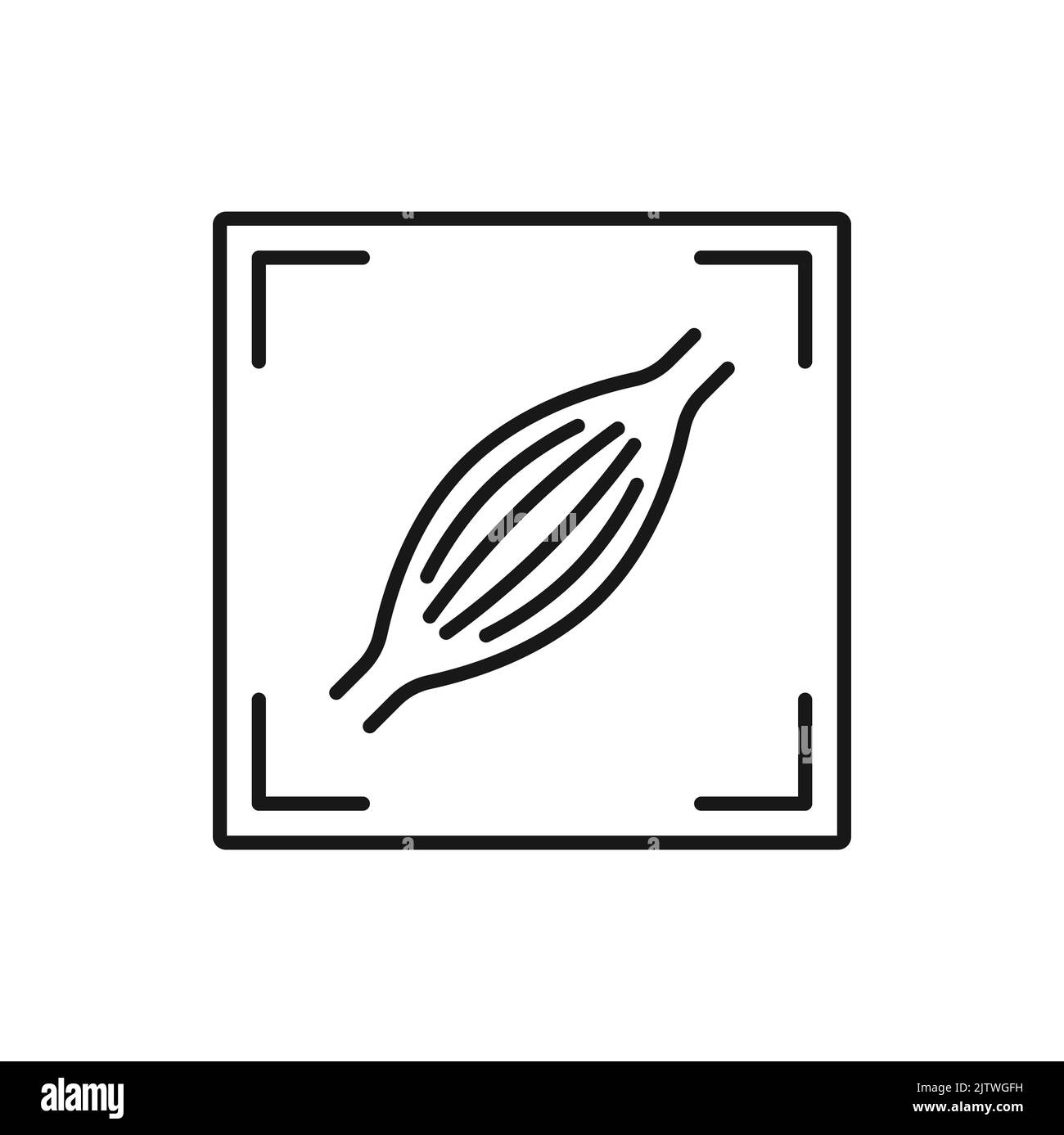 Dissezione aortica MRI isolata scansione di coronaropatia contorno icona. Diagnosi CAD vettoriale ecografia carotidea, flusso sanguigno bloccato al collo Illustrazione Vettoriale