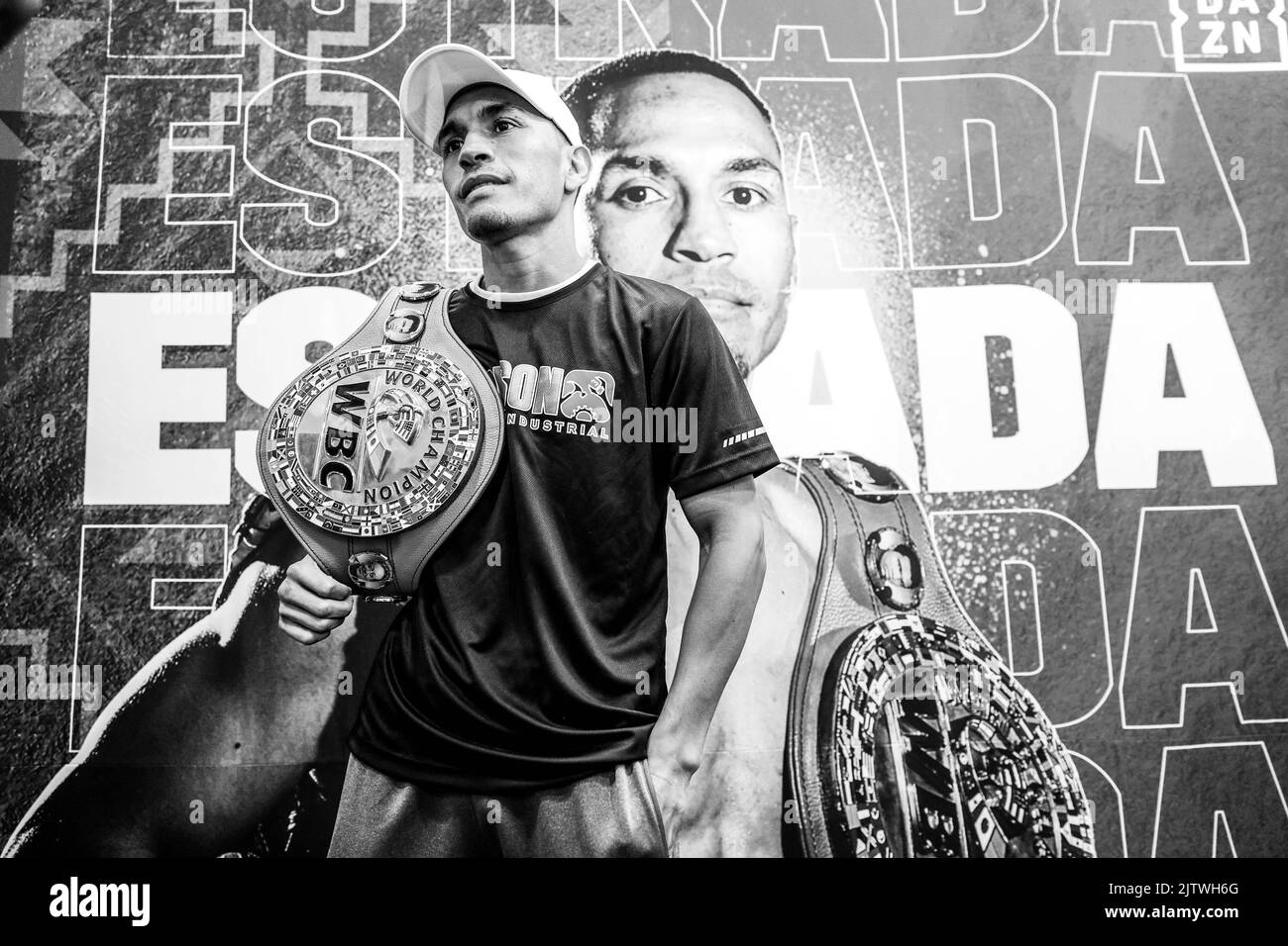 HERMOSILLO, MESSICO - SETTEMBRE 01: Juan Francisco 'Gallo' Estrada, durante una conferenza stampa in vista della Superfly WBC titolo lotta tra Juan Francisco 'Gallo' Estrada e Argi Cortes il 1 settembre 2022 a Hermosillo, Messico.(Foto di Luis Gutierrez/ Norte Foto) Foto Stock