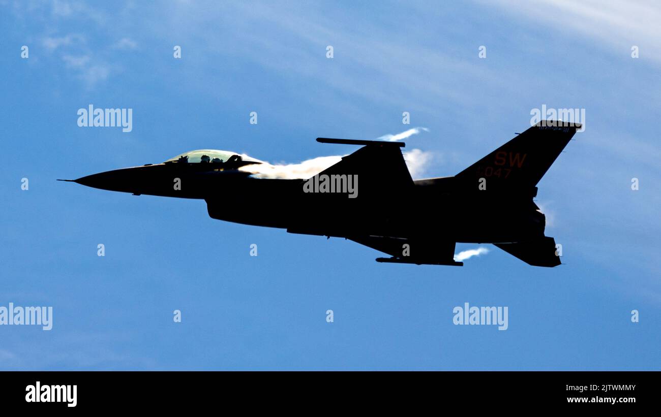 L'incredibile F-16 Viper al Stuart Air Show Foto Stock