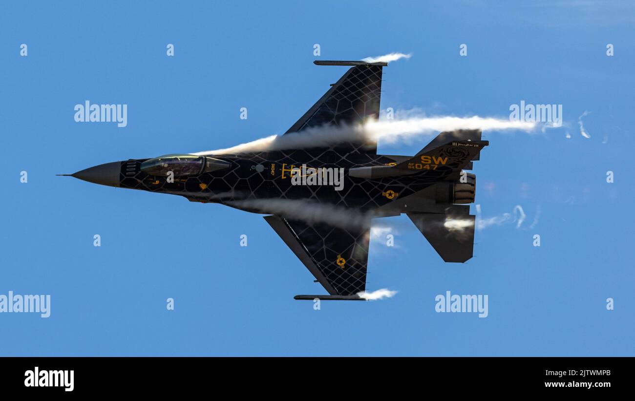 L'incredibile F-16 Viper al Stuart Air Show Foto Stock
