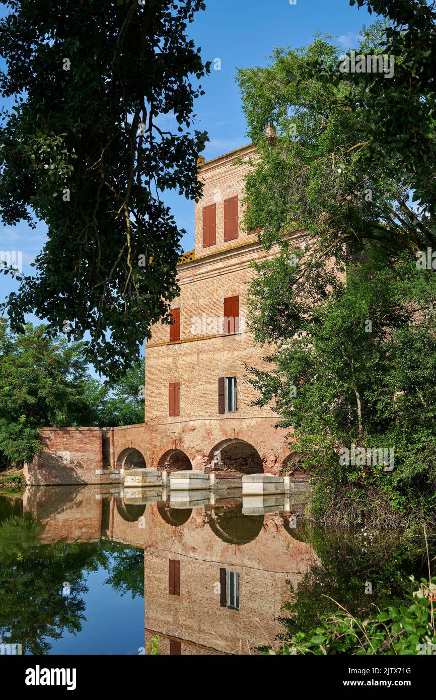 Mesola (Fe), Italia, la Torre Abate, architettura idraulica del XVI secolo Foto Stock