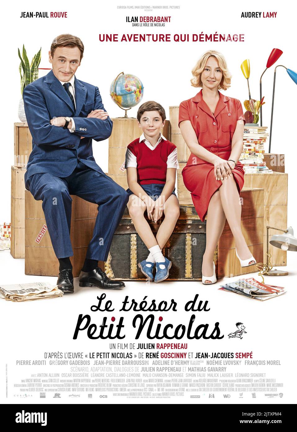 Le Trésor du Petit Nicolas anno : 2021 Francia regista : Julien Rappeneau Jean-Paul Rouve, Ilan Debrabant, Audrey Lamy poster francese Foto Stock