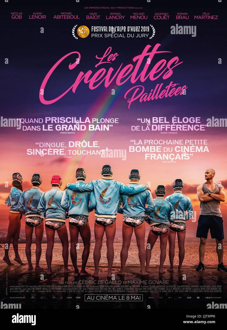 Les Crevette pailletées anno : 2019 Francia regista : Maxime Govare, Cédric le Gallo Nicolas GOB poster francese Foto Stock