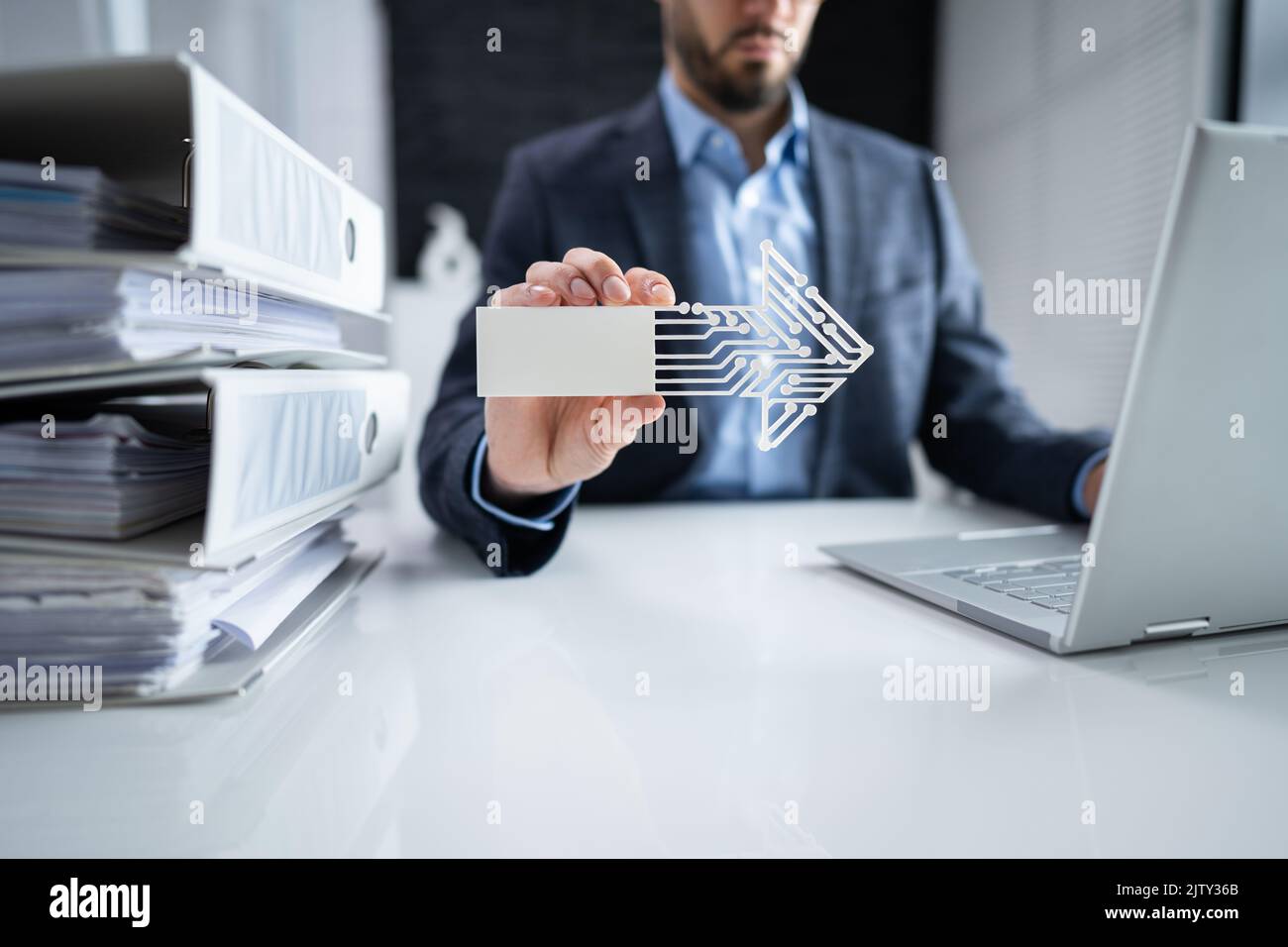 Software per documenti di fatturazione e fiscali e trasformazione digitale Foto Stock