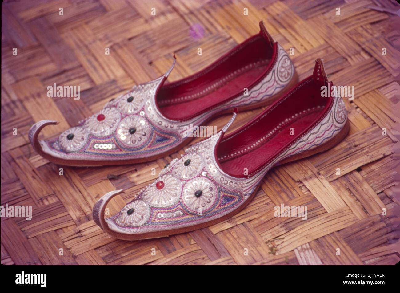 Mojri, Calzature in pelle Foto Stock