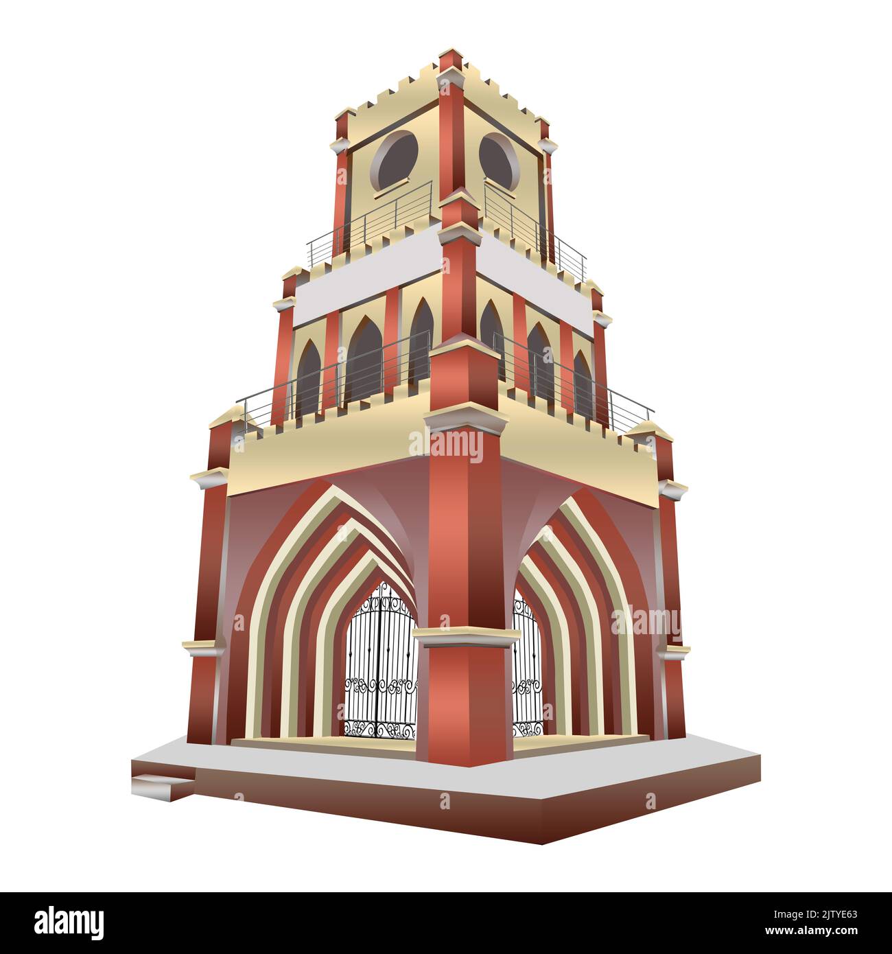 Gadhi Bhit Mithi Tharparkar Sindh Pakistan vettore di illustrazione png Foto Stock