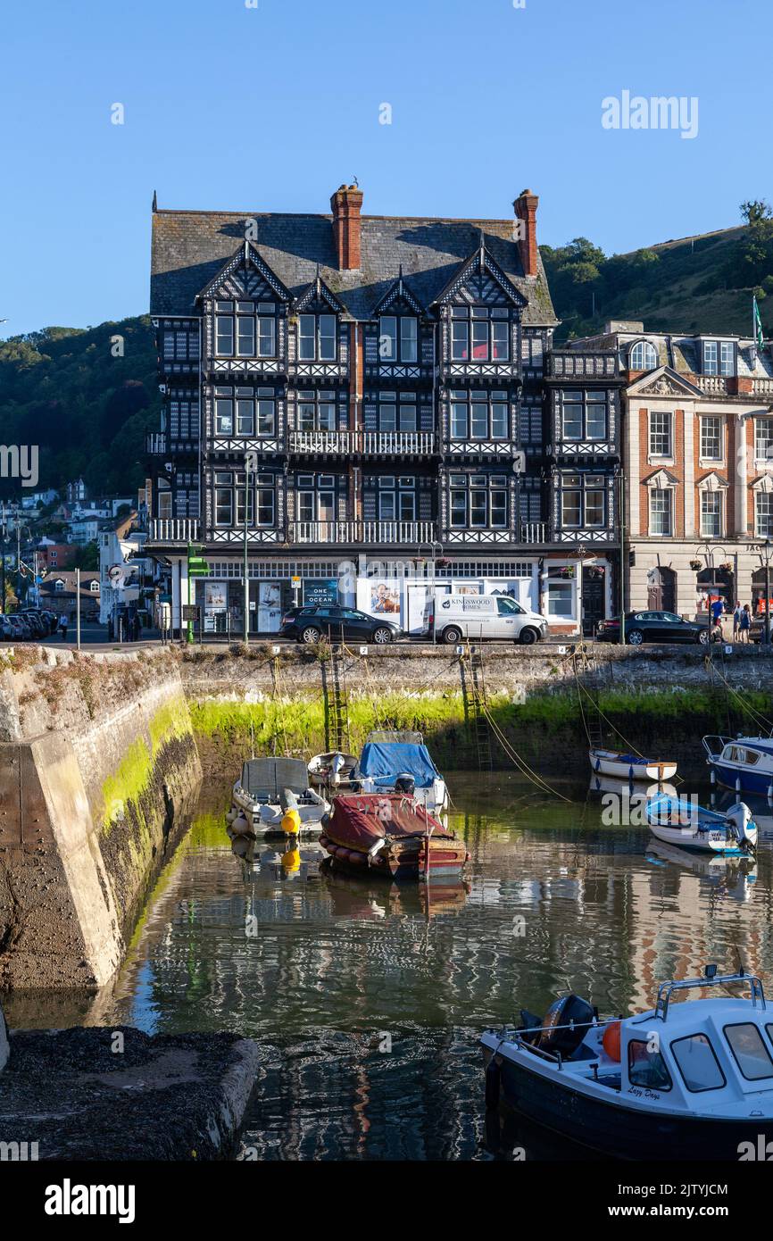 Dartmouth Quayside (The Boat Float) e South Embankment, Dartmouth, Devon, Inghilterra Foto Stock