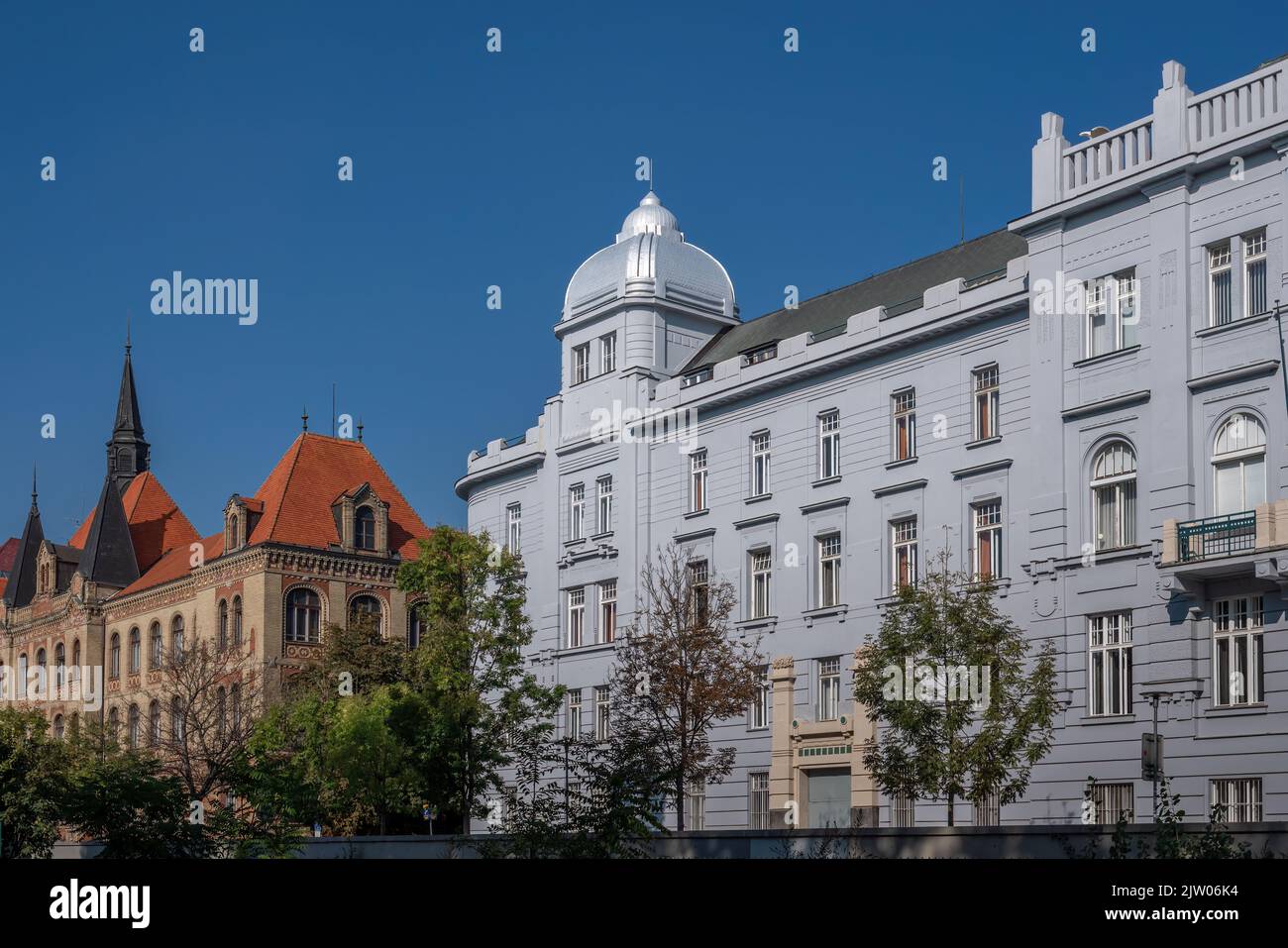 Facoltà di Arti edificio dell'Università Comenius - Bratislava, Slovacchia Foto Stock
