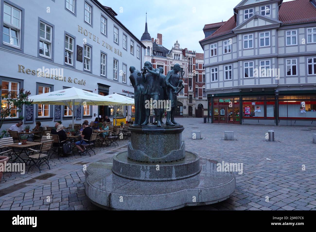 La città medievale di Quedlinburg, Sassonia-Anhalt, Germania settentrionale, Europa Foto Stock