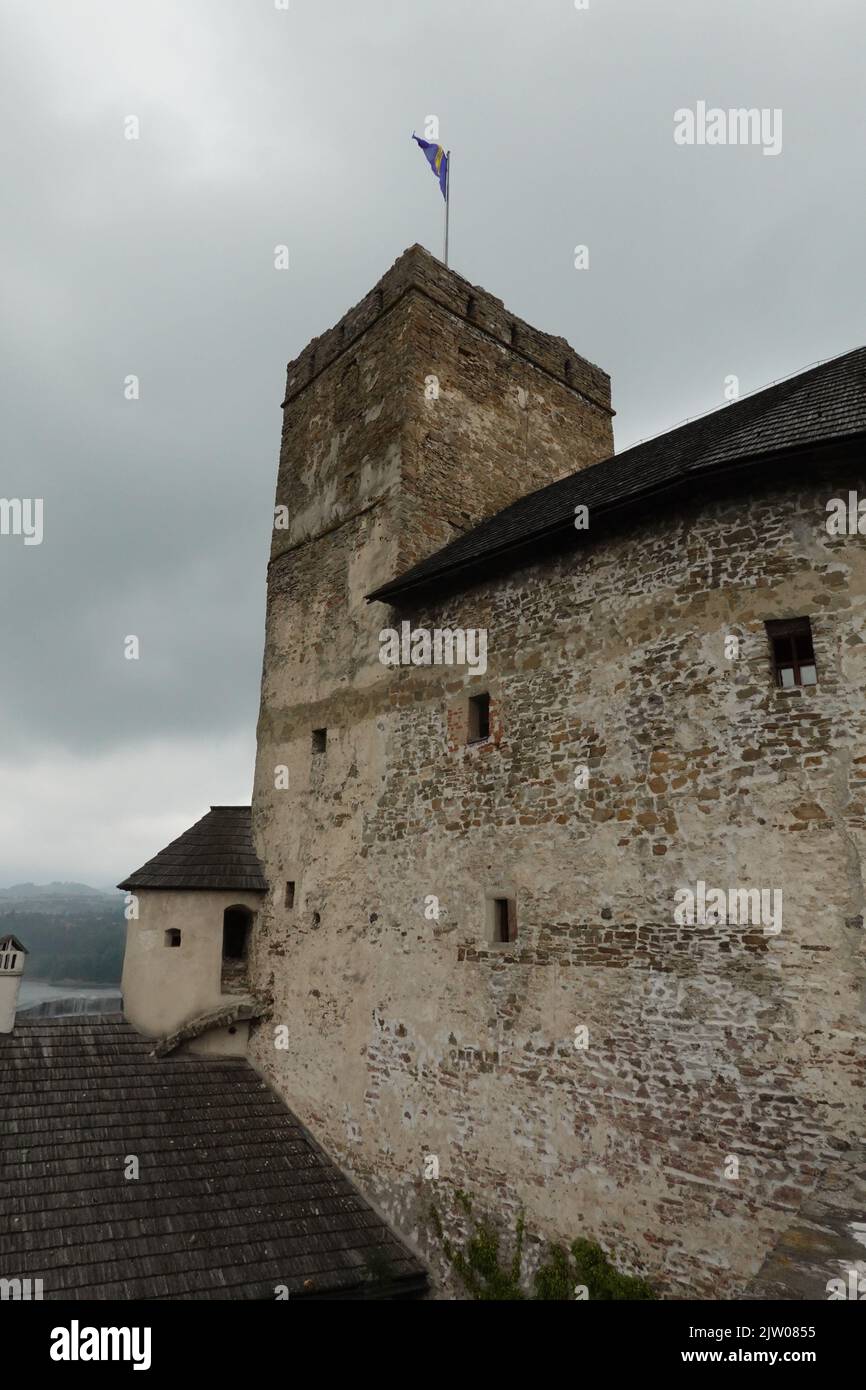 Castello di Niedzica, Castello di Dunajec, Polonia meridionale, Europa Foto Stock