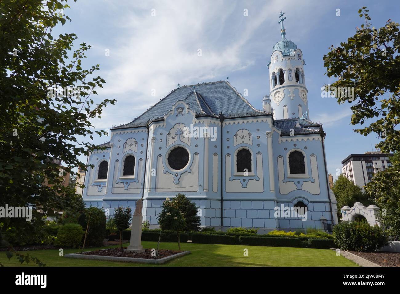 La Chiesa di Santa Elisabetta, la Chiesa Blu, Bratislava, Slovacchia Foto Stock