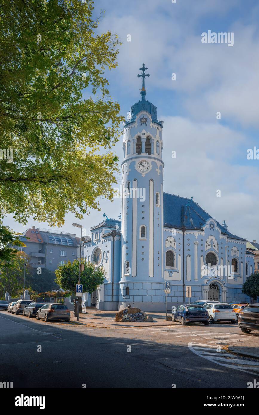 Chiesa Blu - Chiesa di Santa Elisabetta - Bratislava, Slovacchia Foto Stock