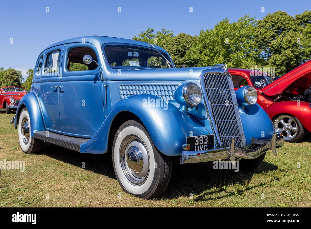 Ford Model 48 ‘393 UYG’ in mostra all’American Auto Club Rally of the Giants, tenutosi a Blenheim Palace il 10 luglio 2022 Foto Stock