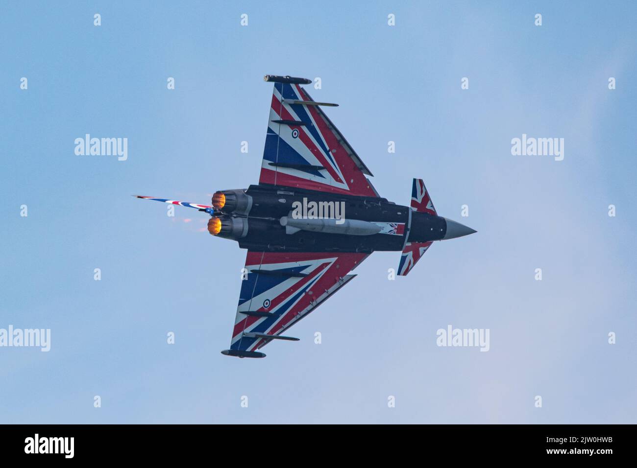 RAF Eurofighter Typhoon esposizione al Blackpool Air Show 2022 Foto Stock
