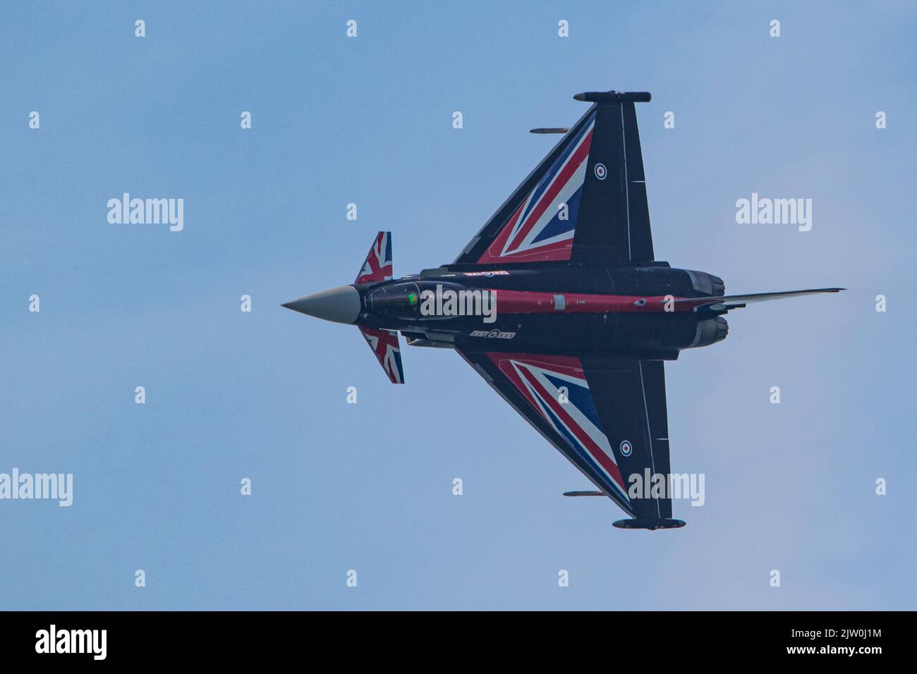 RAF Eurofighter Typhoon esposizione al Blackpool Air Show 2022 Foto Stock
