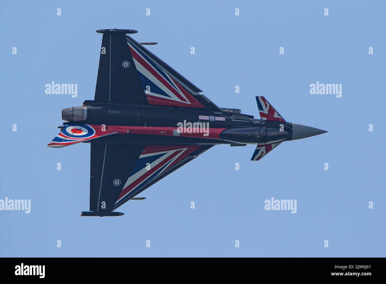 RAF Eurofighter Typhoon esposizione al Blackpool Air Show 2022 Foto Stock