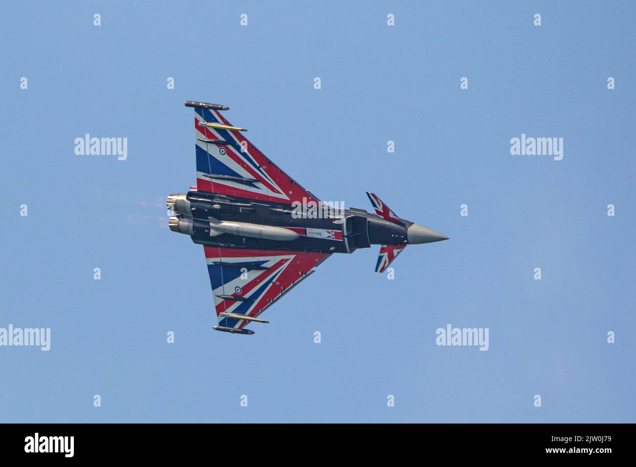RAF Eurofighter Typhoon esposizione al Blackpool Air Show 2022 Foto Stock